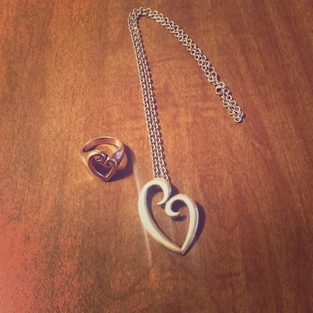 James Avery mothers love ring and necklace